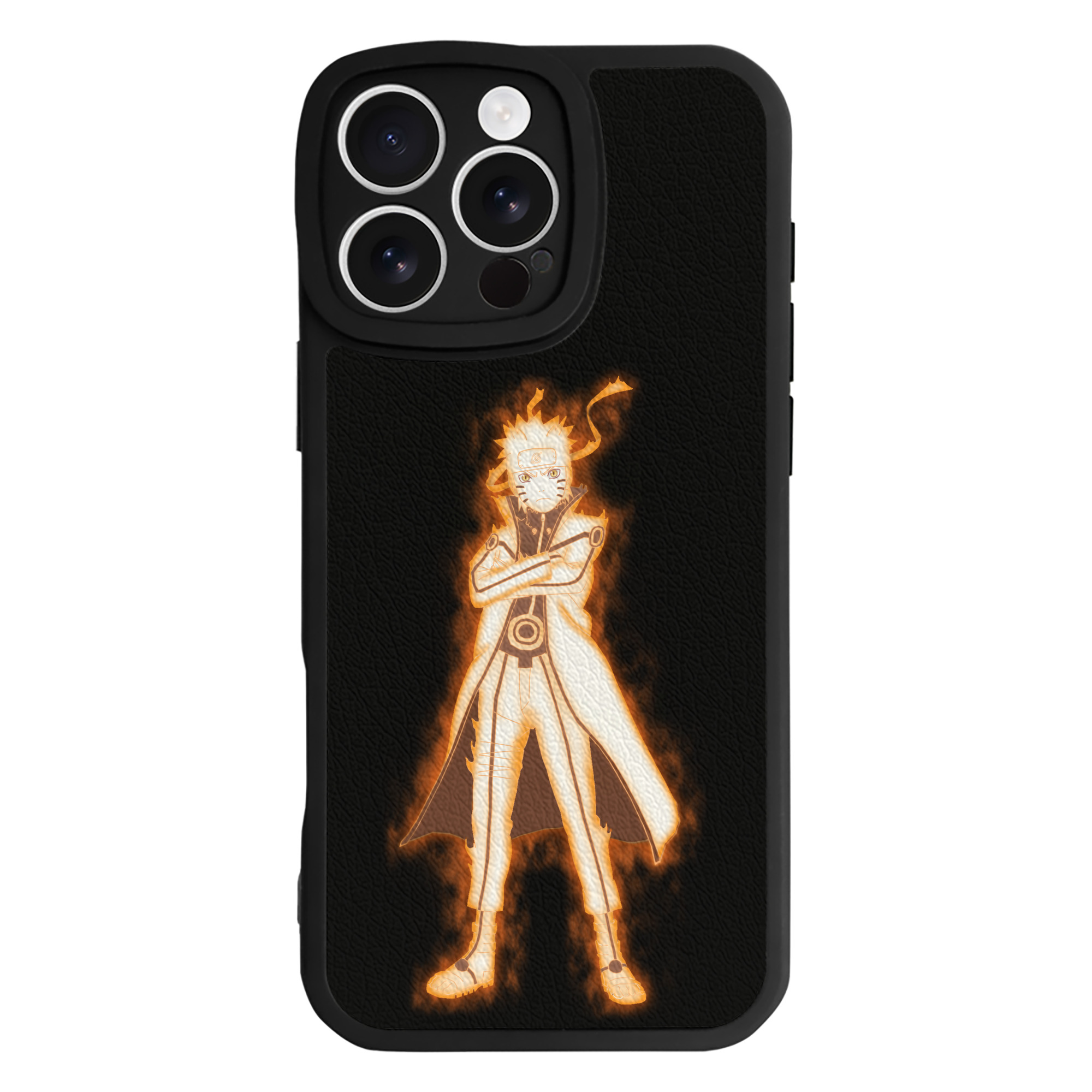 （画像用） NARUTO -ナルト- うずまき ナルト Uzumaki Naruto 【iPhone 16シリーズ対応】シリコンスマホケース（レザー調） 材質：シリコン